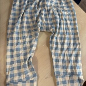 Kate Quinn Blue and Cream Checkered Kids Pants